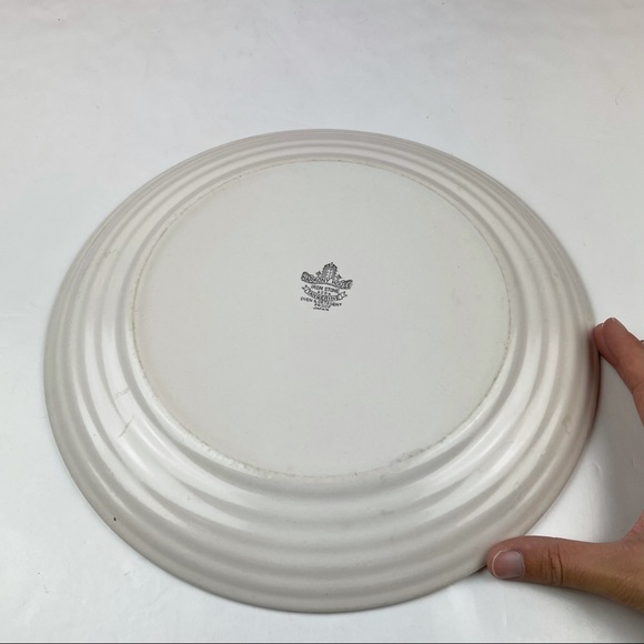 Harmony House Tangerine White Orange Plate Platter - Picture 4 of 5